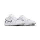 Nike Supreme x Dunk Low SB 'White Metallic Silver'